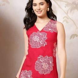 Anouk Rustic Women Floral Printed V Neck Top-picture-20