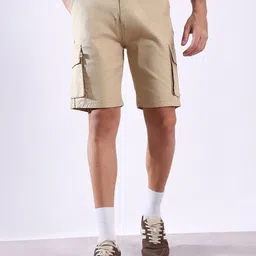 Hence Men Linen Cargo Shorts-picture-51
