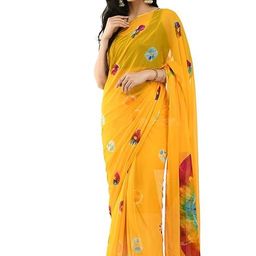 Reboot Fashions Zari Woven Tie and Dye Pure Chiffon Saree-13