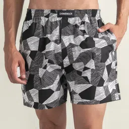 DAMENSCH Printed Pure Cotton Ultra-Light Boxer -BS1002-BLKPUZ-picture-51