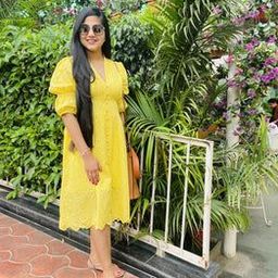 Alamode By Akanksha Self Design Schiffli Pure Cotton A-Line Midi Dress-image-83