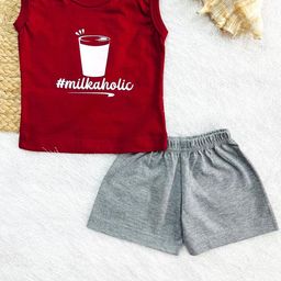 Piku Store Unisex Kids Printed T-shirt with Shorts-48