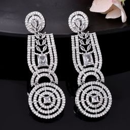 Silvermerc Designs Diamond Shaped Drop Earrings-image-31