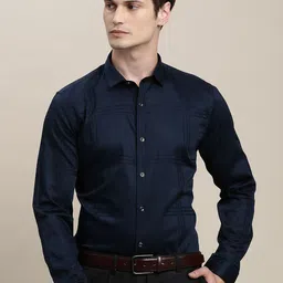 Turtle Slim Fit Checked Giza Cotton Formal Shirt-picture-20