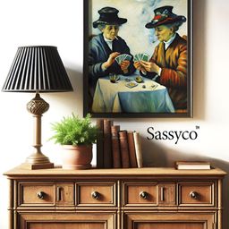 Sassyco White & Blue 1 Piece Canvas Other Wall Paintings-image-96