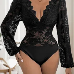 StyleCast Self Design V-Neck Bodysuit image 5