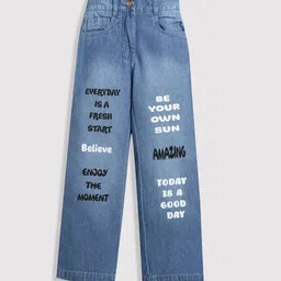Tiny Girl Wide Leg Light Fade Jeans-image-60