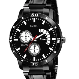 TARIDO Men Patterned Dial & Bracelet Style Straps Analogue Watch td4501sm01-9