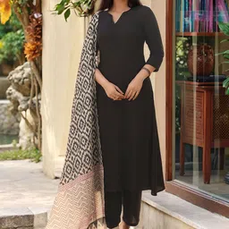 Aaghnya Women Printed Regular Kurta with Palazzos & Dupatta-55