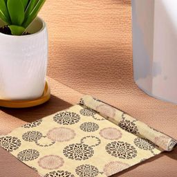 REVEXO Beige Printed Water-Resistant Shelf Liner-12