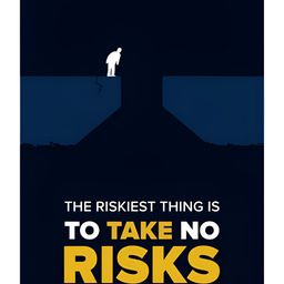 Inephos Blue & Yellow Typography Printed Wall Poster-image-99