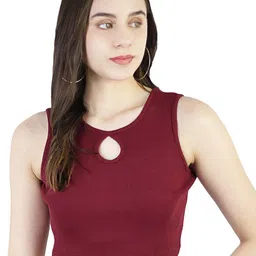 ARTYSKA Keyhole Neck Crop Top-picture-13
