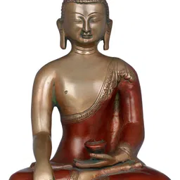 Exotic India Brown Buddha Idol Showpiece-image-77