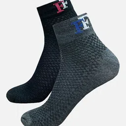 FIMS Men  Pack Of 2 Patterned Ankle-Length Socks-16