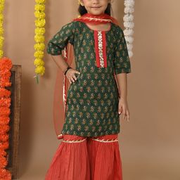 Here&Now X Kinder Kids Girls Kurta Sets-image-33