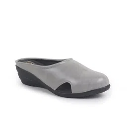 FAUSTO PU Work Wedge Mules-11