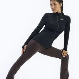 SIX5SIX Longline Mock Collar Open Front Jacket image 4