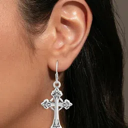 Missmister Silver-Plated Brass Earrings-image-22