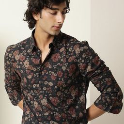 RARE RABBIT Men Comfort Floral Opaque Printed Casual Shirt-image-25