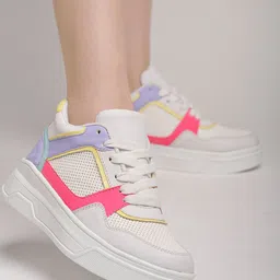 Shoetopia Girls Colourblocked Sneakers-image-93