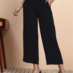 FITHUB Women Straight Fit High-Rise Pleated Trousers-picture-31