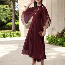 all about you Women Relaxed Fit Regular Georgette Dress-image-60