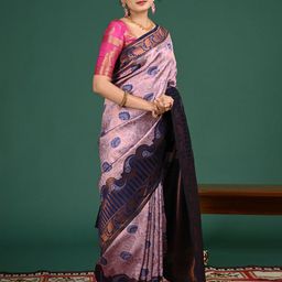 HELLA FASHIONS Floral Zari Art Silk Saree-24