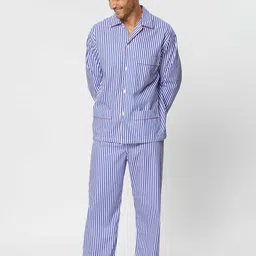 Bella Babe by SK Men Striped Night suit-picture-17