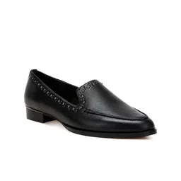 RAG & CO Women Delicate Stud Detail Leather Loafers-image-40