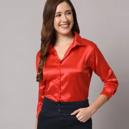 Women Regular Fit Solid Casual Shirt-image-14