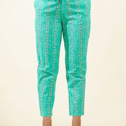 Aramya Printed Cotton Mid Rise Trousers-image-79