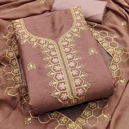 KIMISHA Embroidered Unstitched Dress Material-image-89
