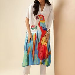 NIJANAND TEXTILE Printed Pure Cotton Tunic & Trousers Co-Ords-image-14