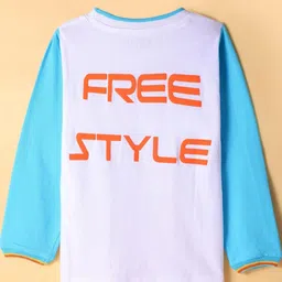 ARIAS By LARA DUTTA Boys Printed Extended Sleeves Raw Edge T-shirt image 3