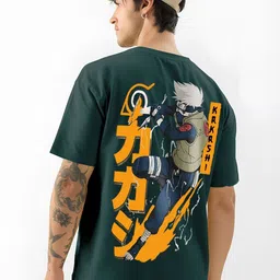 ANGERHOOD Graphic Kakashi Printed Drop-Shoulder Sleeves Oversized Cotton T-shirt-picture-39