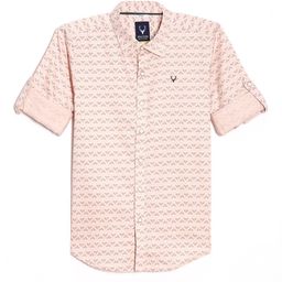 Allen Solly Junior Boys Spread Collar Geometric Printed Cotton Slim Fit Casual Shirt-image-113