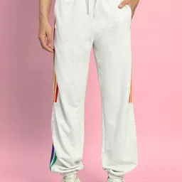 WEARDUDS  Men Striped Relaxed-Fit Joggers-picture-19