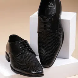 V8 by Ruosh Men Textured Formal Derbys-image-23