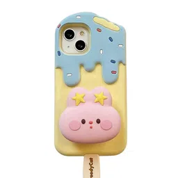 CASE CREATION iPhone 13 3D Ice Cream Cartoon Back Case-56