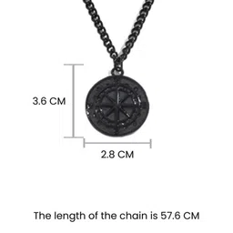 SALTY Men Circular Pendants with Chains image 5