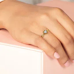 KISNA DIAMOND AND GOLD JEWELLERY Women 18KT Diamond Finger Ring 2.11g-image-33