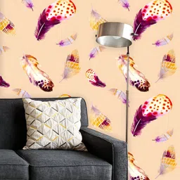 ArtzFolio Printed UV-Resistant Anti-Bacterial Watercolor Birds Feathers Peel & Stick Wallpaper-image-28