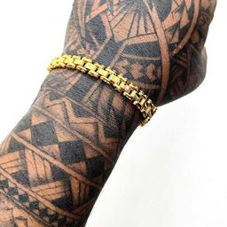 Dynamic Retail Global Men Gold-Plated Wraparound Bracelet-image-34