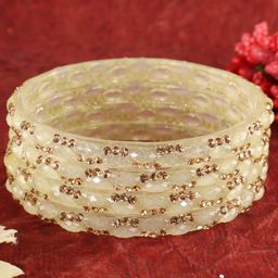 ZULKA Set Of 4 Crystal-Studded Bangles-image-39