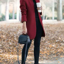 KPOP Single-Breasted Longline Overcoat-picture-9