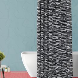 ArtzFolio Black & White Printed Waterproof Shower Curtain-image-106