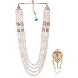 JIYANSHI FASHION Men Gold Jewellery Set-image-84