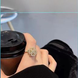 TheVineGirl Gold-Plated Alloy Cubic Zirconia Finger Ring-image-79