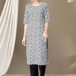 Moda Rapido Women Ethnic Motifs Printed Regular Kurta with Trousers-image-57