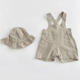 LULU & SKY Infants Cotton Dungaree With Hat-image-14